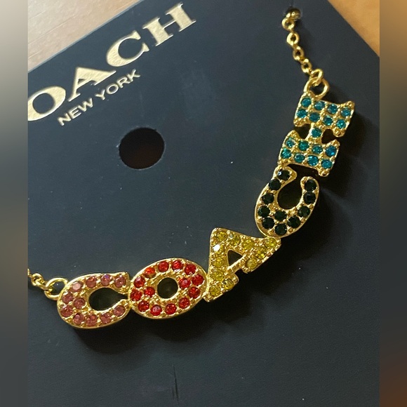 Coach Gemstone Necklace NWT - Picture 3 of 4